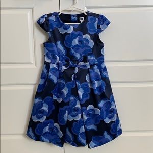 Janie and Jack blue floral dress 3T